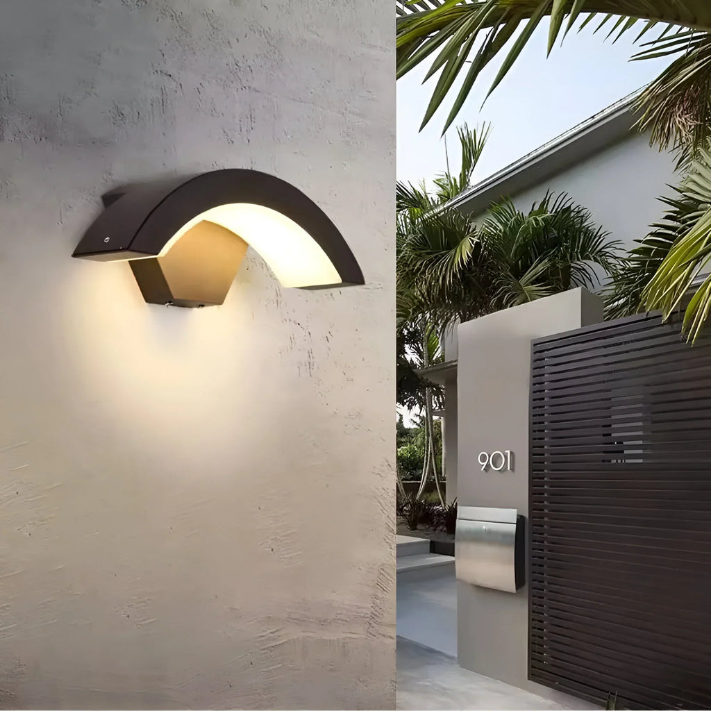 Outdoor Wall Light with Motion Sensor, Weather-Resistant LED