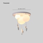 Kids Bear and Balloon Pendant Light with Warm LED