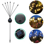 Solar Firefly Garden Light with Warm White LEDs, 33cm