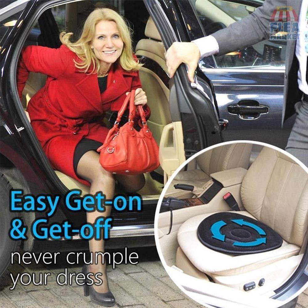 360 Degree Swivel Seat Cushion with Memory Foam, Non-Slip