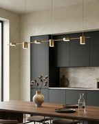 Linear LED Pendant Light with Acrylic Diffuser, Dimmable