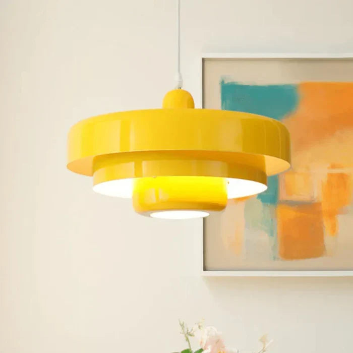Retro Metal Pendant Light with Integrated LED, Warm White 3000K