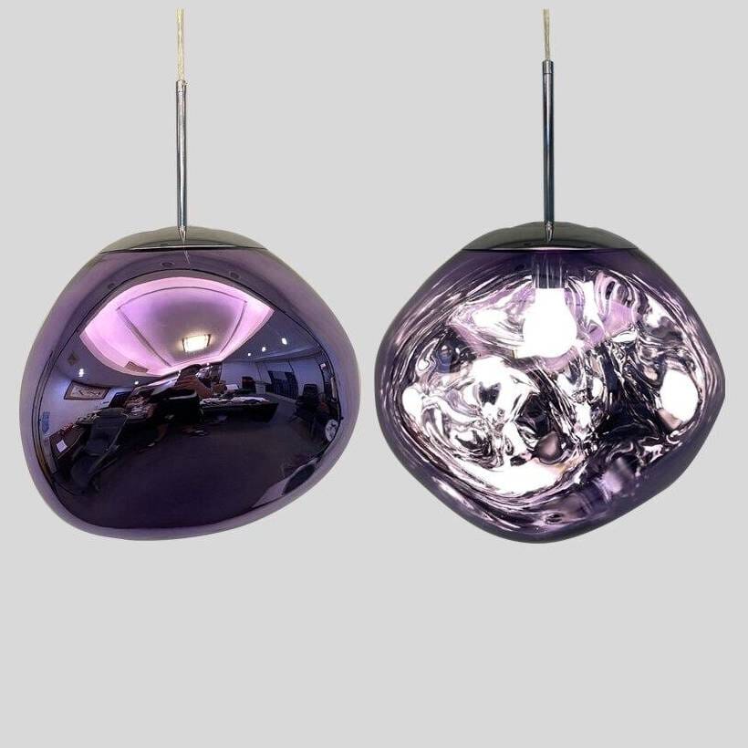 Lampa wisząca w kształcie lustrzanej kuli z PVC, 15–50 cm, regulowana wysokość zawieszenia