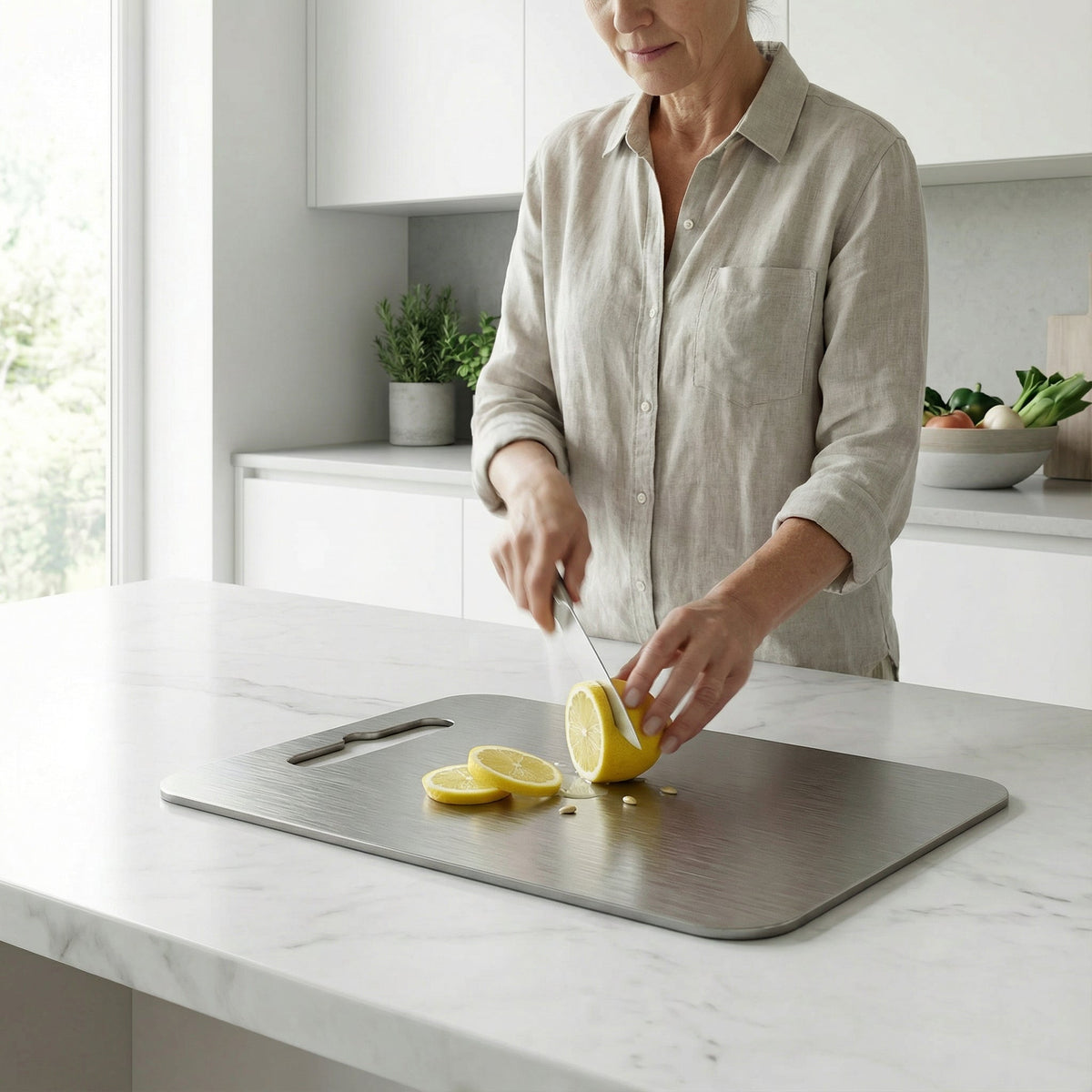 Titanium-Coated Chopping Board, Non-Porous, Three Sizes