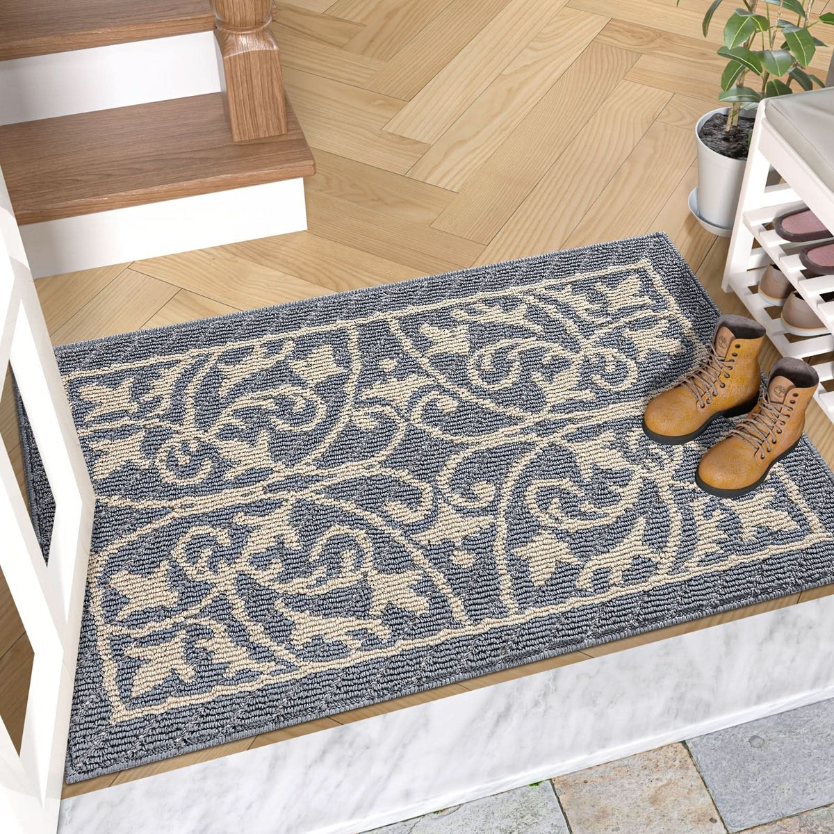 Low-Profile Non-Slip Indoor Doormat, 60 x 90 cm