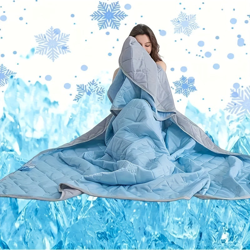 Reversible Satin-Finish Summer Quilt with Geometric Stitching