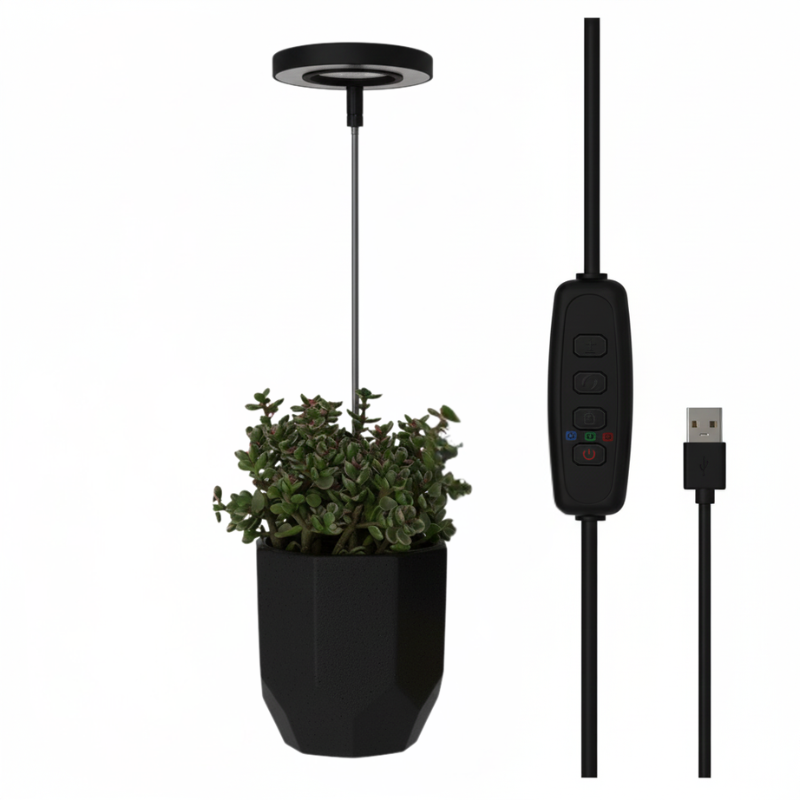 Adjustable LED Grow Light, Full Spectrum, Gooseneck 20-65cm