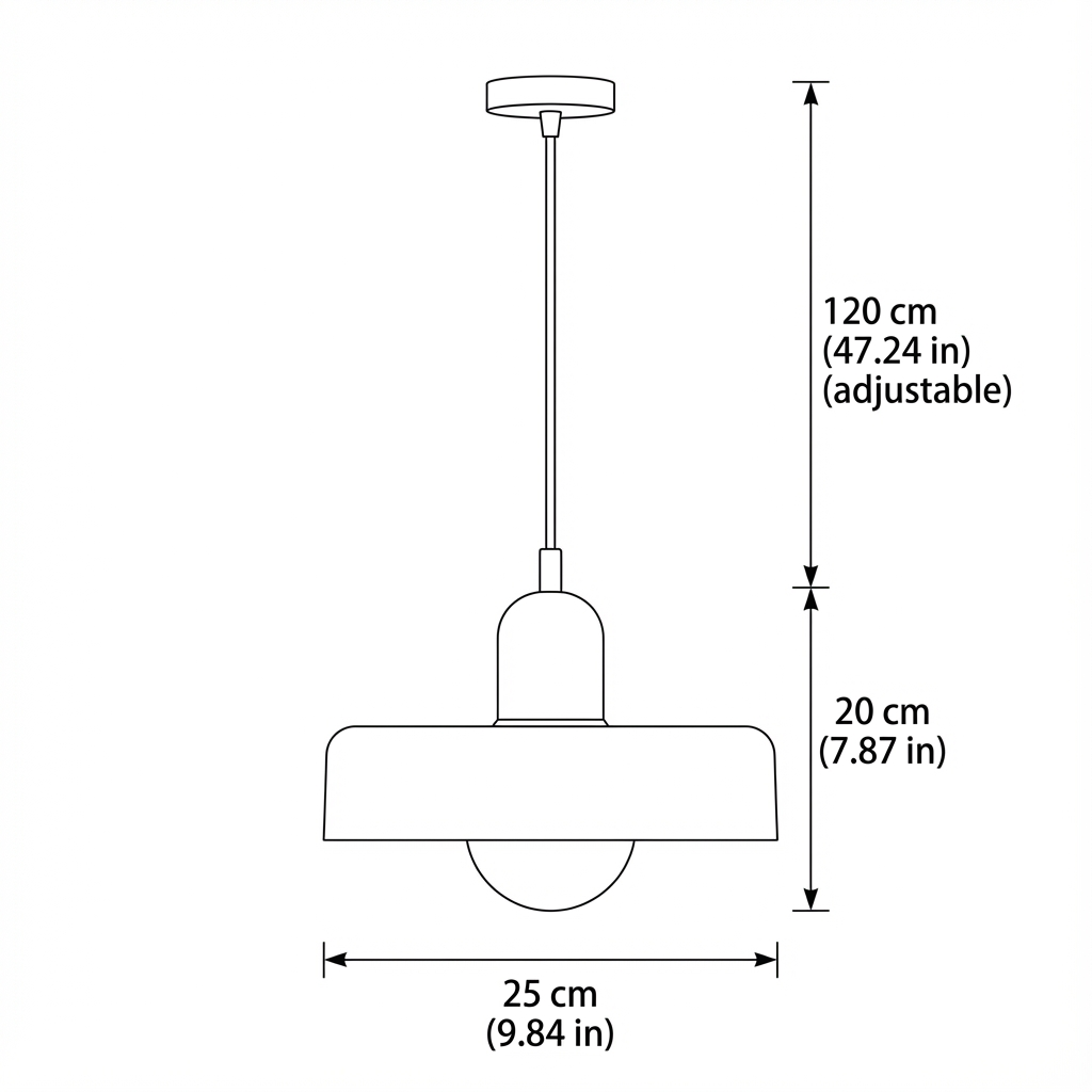 Two-Tone Glass Pendant Light, Bauhaus Style, 12 Colourways
