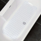 Extra-Long Non-Slip Bath Mat with Suction Cups, 101 x 40cm