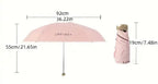 Compact Windproof Travel Umbrella with UV Coating