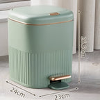 Slim Pedal Bin with Hands-Free Lid, 8L, 10L or 15L