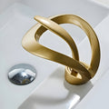 Waterfall Basin Mixer Tap in Brass, Single Lever
