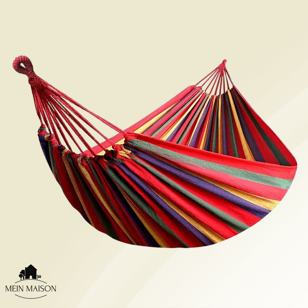 Portable Cotton Canvas Hammock with Carry Bag, 200kg Capacity
