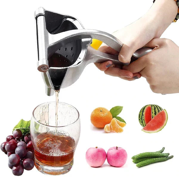 Hand-Held Citrus Press with Ergonomic Grip for Lemons and Oranges