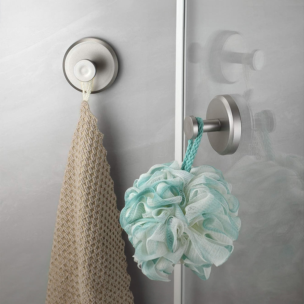 Suction Towel Hook, No Drilling, Stainless Steel