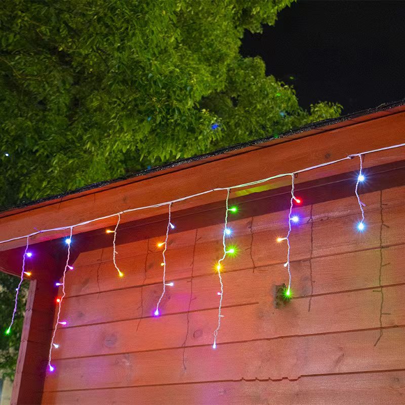 50m LED Icicle Curtain Lights, Outdoor Waterfall Effect