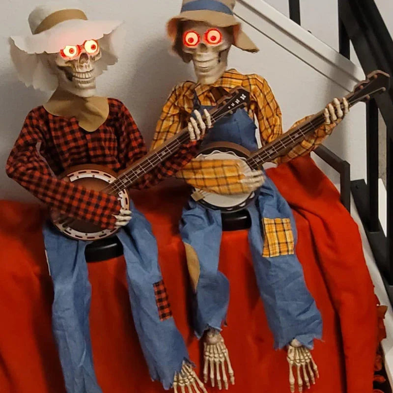 Animated Halloween Skeletons with Motion Sensor and Music
