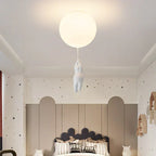 Kids Bear and Balloon Pendant Light with Warm LED
