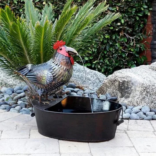 Polyresin Animal Water Fountain with Pump for Garden and Patio