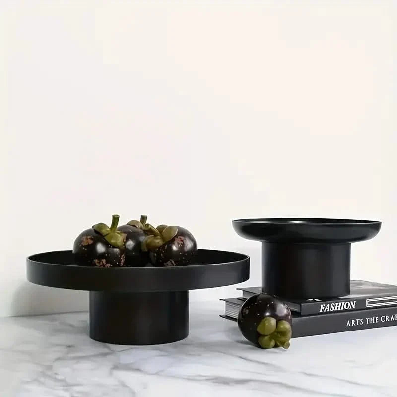 Round Raised Fruit Bowl with Stable Base