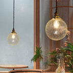 Clear Cut Glass Pendant Light, Scandinavian Retro Style, E27
