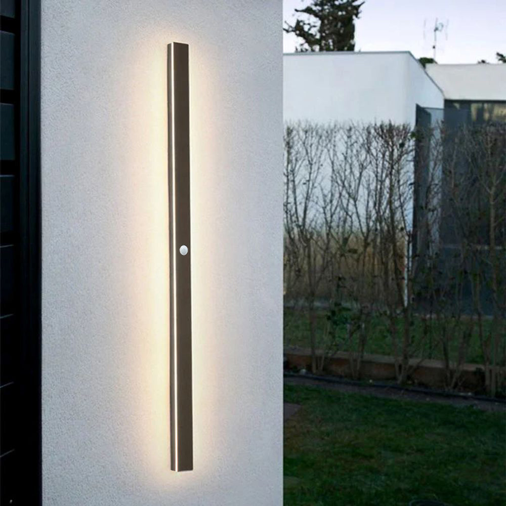 Linear LED Outdoor Wall Light, IP65, 30-200cm, Black or Grey