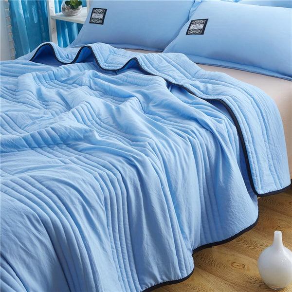Cooling Summer Blanket, Breathable Lightweight Double-Sided Throw