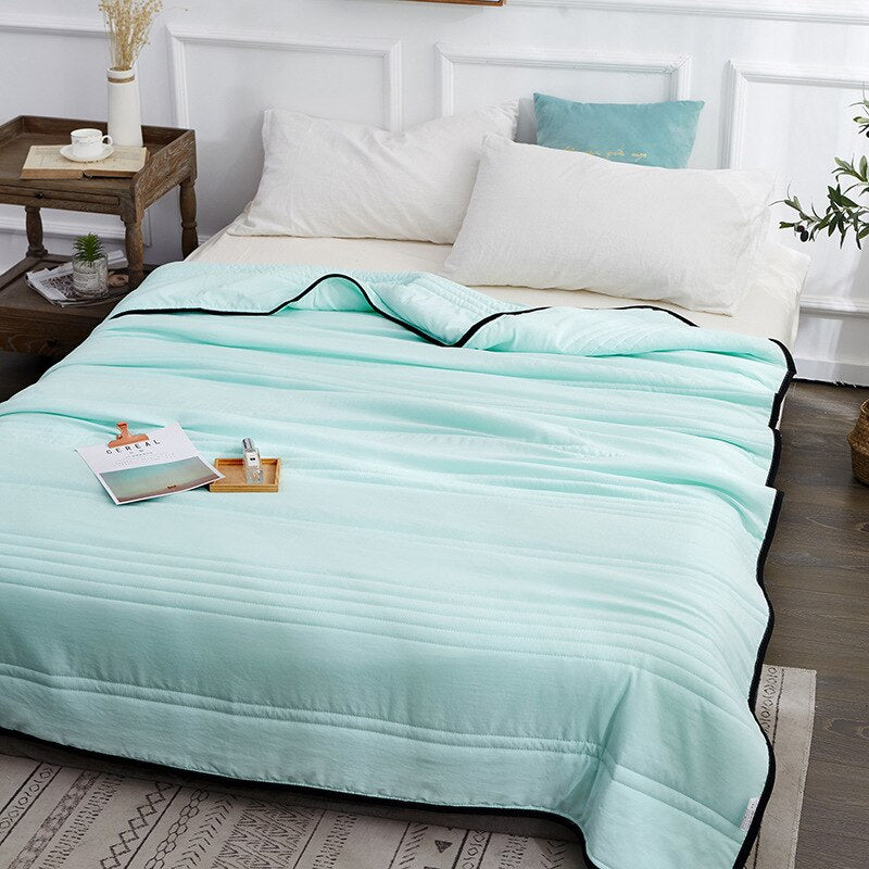 Cooling Summer Blanket, Breathable Lightweight Double-Sided Throw