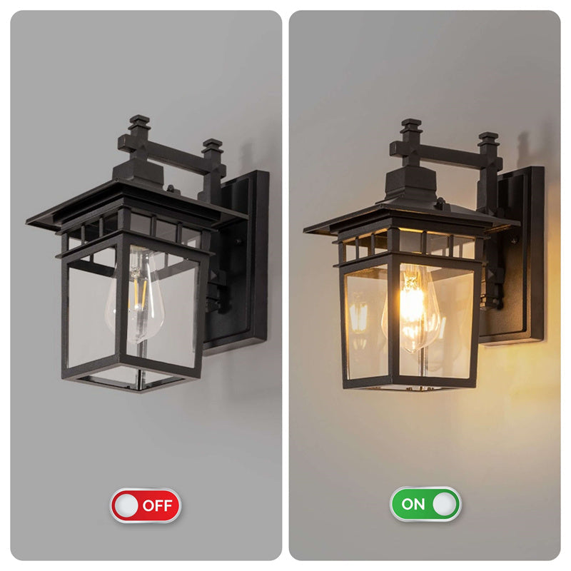 Cast Aluminium Outdoor Wall Light, IP23, E27, 29cm