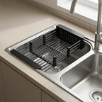Extendable Stainless Steel Over-Sink Drying Rack, 28.5-47cm