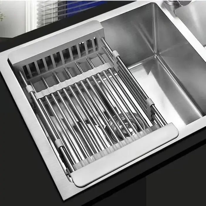 Extendable Stainless Steel Over-Sink Drying Rack, 28.5-47cm