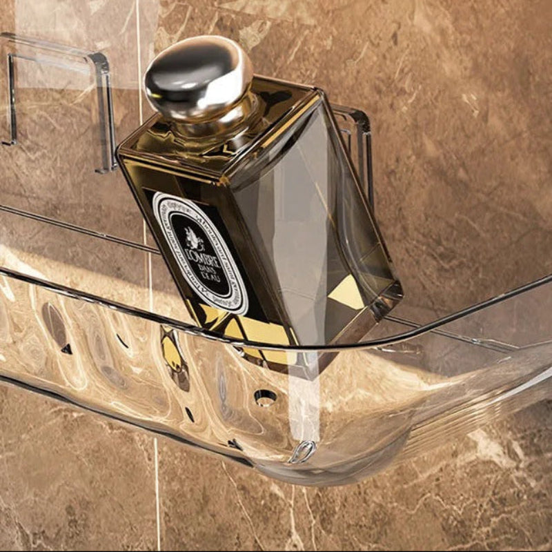 Adhesive Bathroom Shelf 24 x 9 x 8 cm, No Drilling, 5 kg