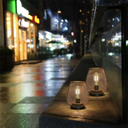 Cordless Metal Mesh Table Lamp, Rechargeable Warm White LED