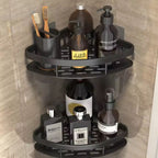 Corner Shower Caddy in Aluminium, No-Drill Wall Mounting