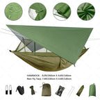 Two-Person Camping Hammock with Rain Fly and Mosquito Net