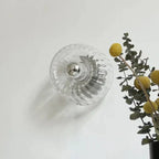 Minimalist Frosted Glass Wall Light in Silver or Gold