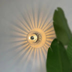 Minimalist Frosted Glass Wall Light in Silver or Gold