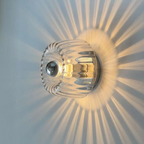Minimalist Frosted Glass Wall Light in Silver or Gold