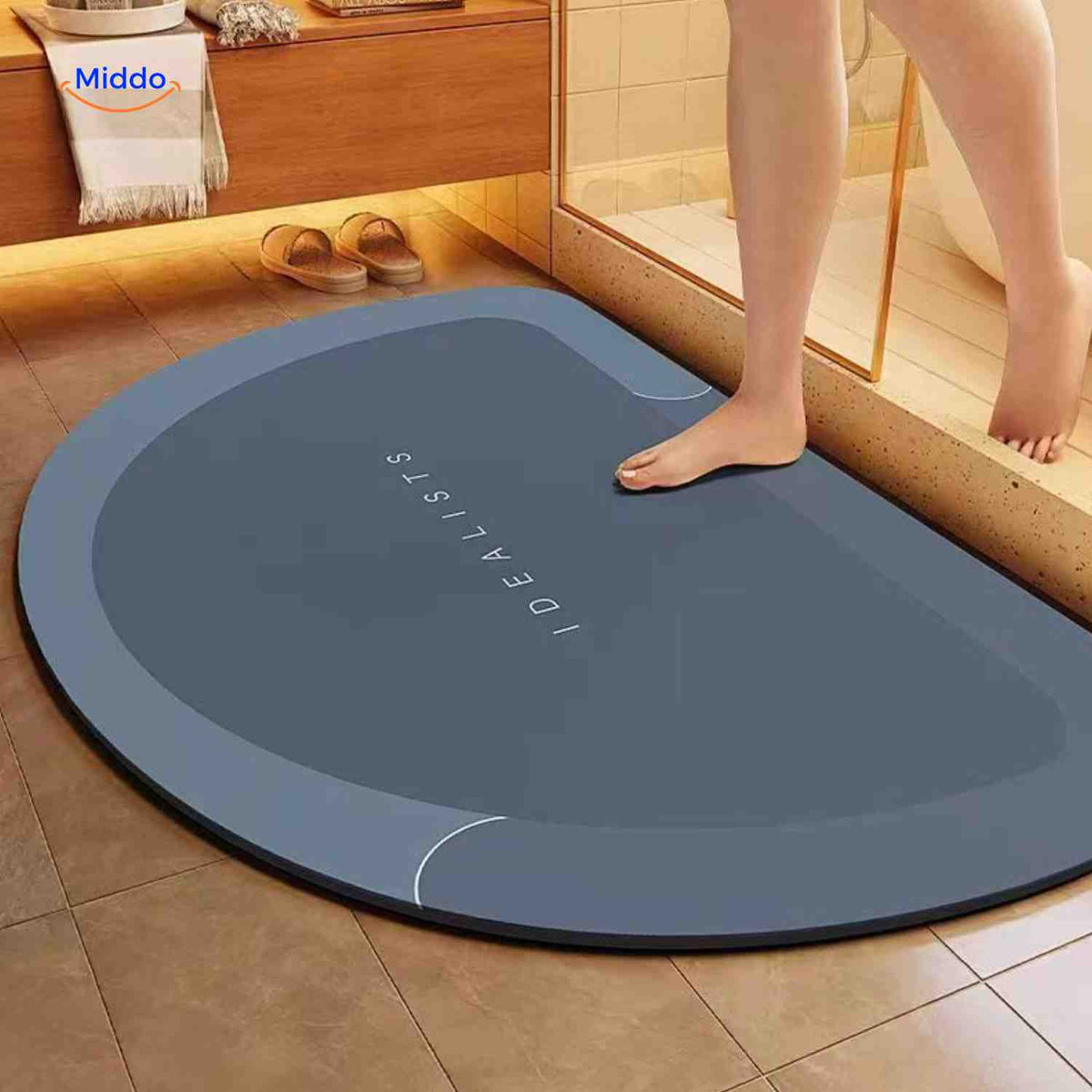Quick Dry Bath Mat with Non-Slip Backing, Extra Absorbent