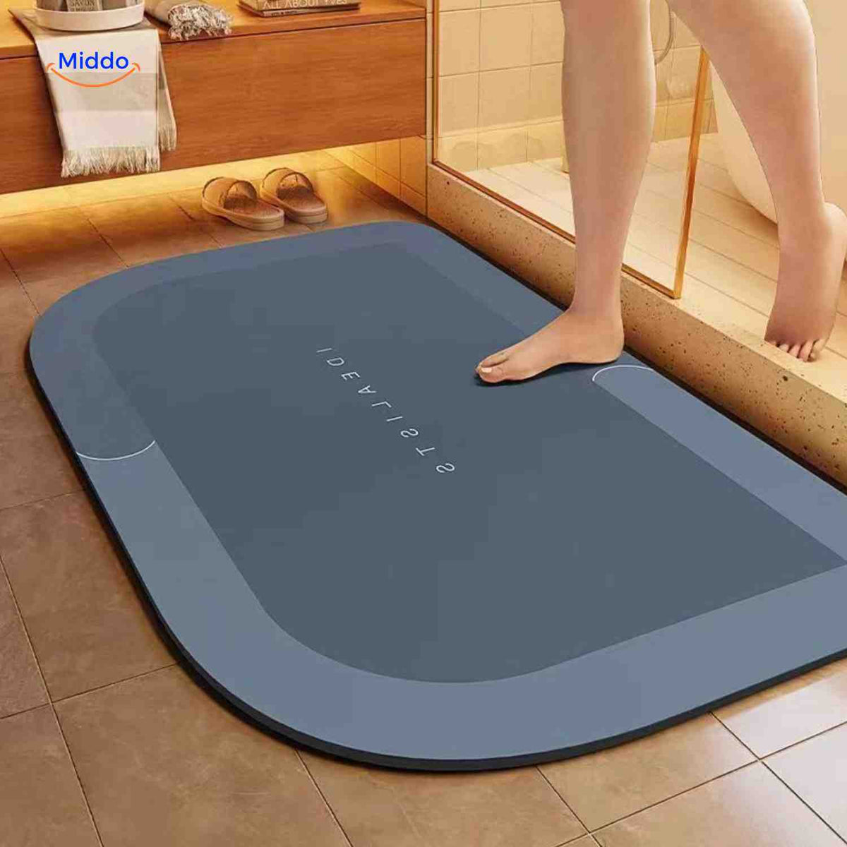 Quick Dry Bath Mat with Non-Slip Backing, Extra Absorbent