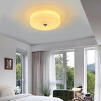 Art Deco Geometric Ceiling Light with Warm LED