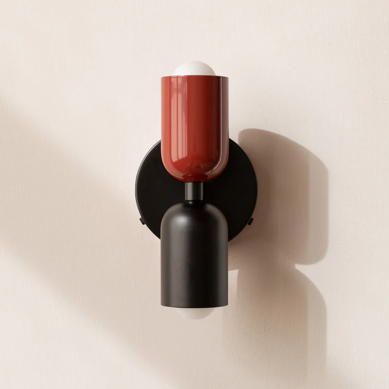 Two-Tone Vertical Wall Light, Up and Down Glow, Bulbs Included