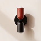 Two-Tone Vertical Wall Light, Up and Down Glow, Bulbs Included