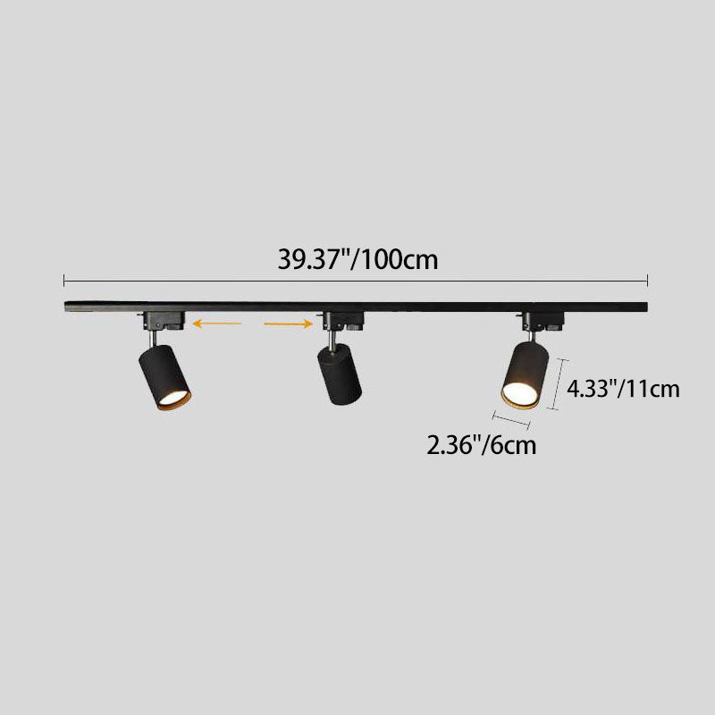 Adjustable Ceiling Track Light with 3, 4 or 5 Spots