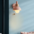 Colourful Glass and Metal Wall Light with E27 Fitting