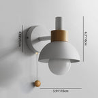 Colourful Glass and Metal Wall Light with E27 Fitting