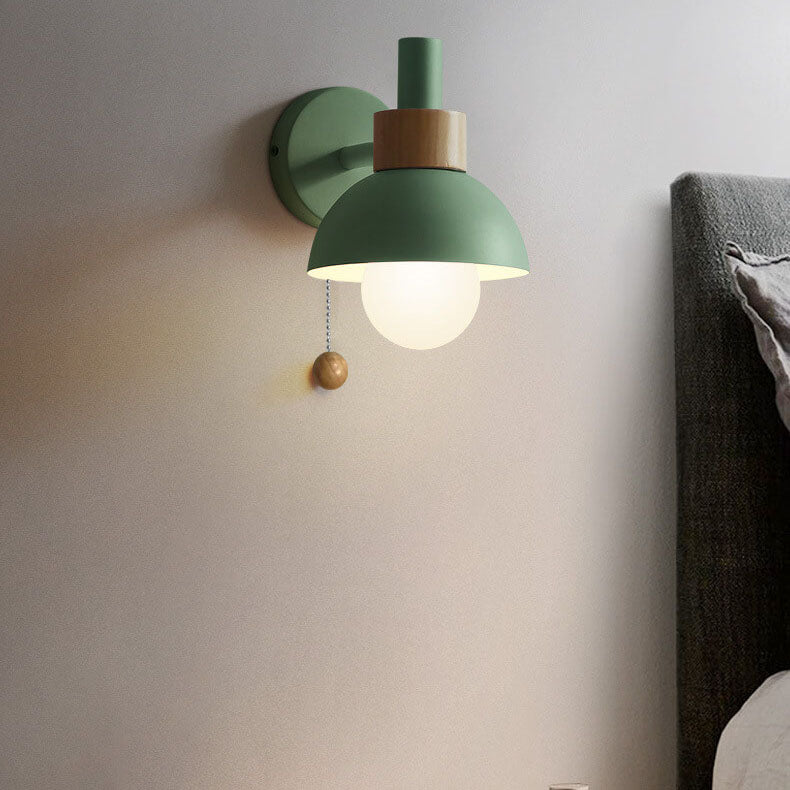 Colourful Glass and Metal Wall Light with E27 Fitting