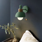 Colourful Glass and Metal Wall Light with E27 Fitting