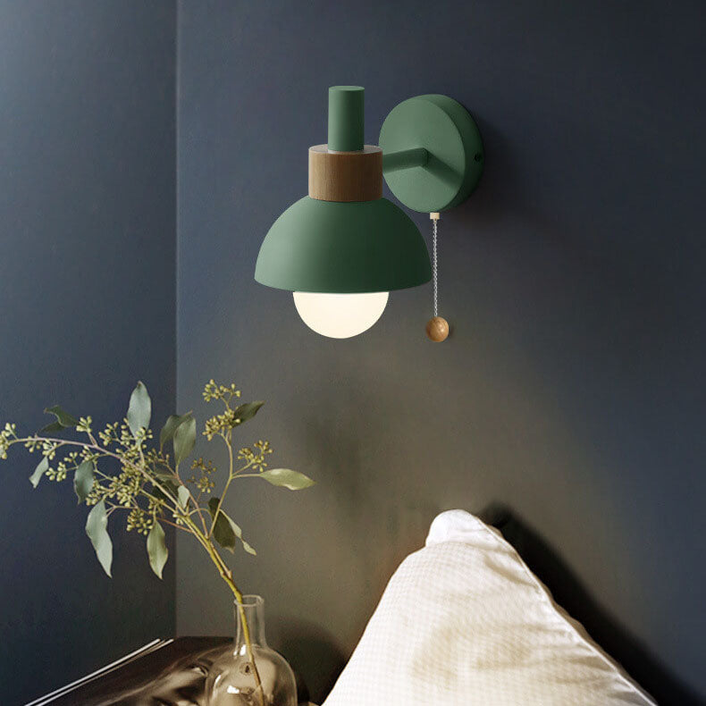 Colourful Glass and Metal Wall Light with E27 Fitting
