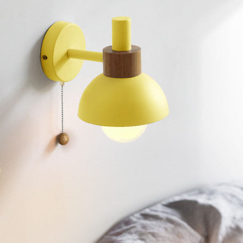 Colourful Glass and Metal Wall Light with E27 Fitting